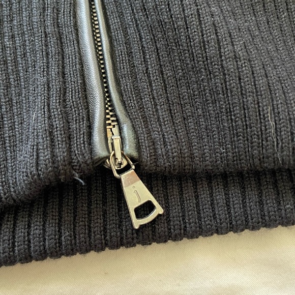 John Varvatos Wool and leather vest - Picture 3 of 8